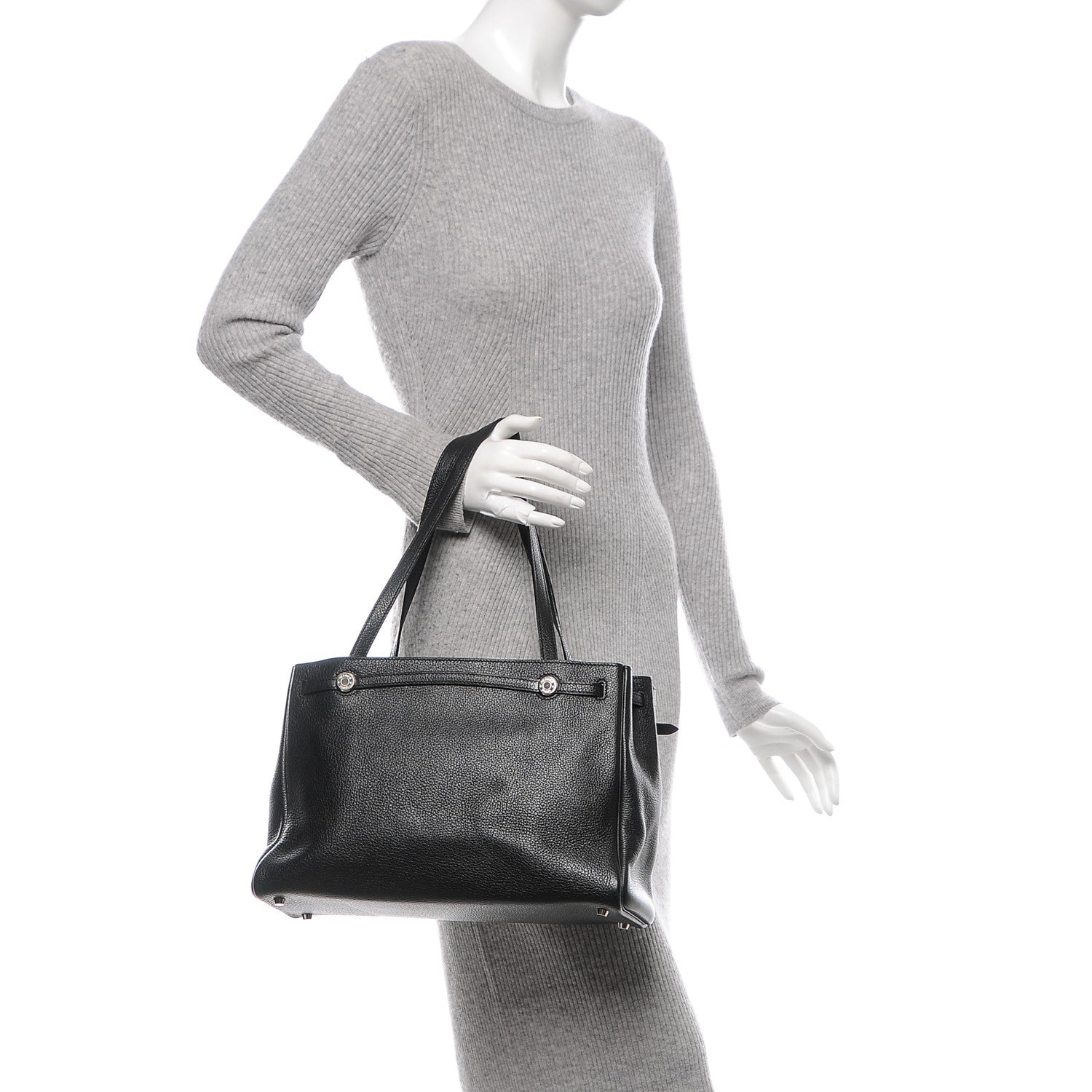 Hermes Bufflalo Cabana Tote Black 2 of 5