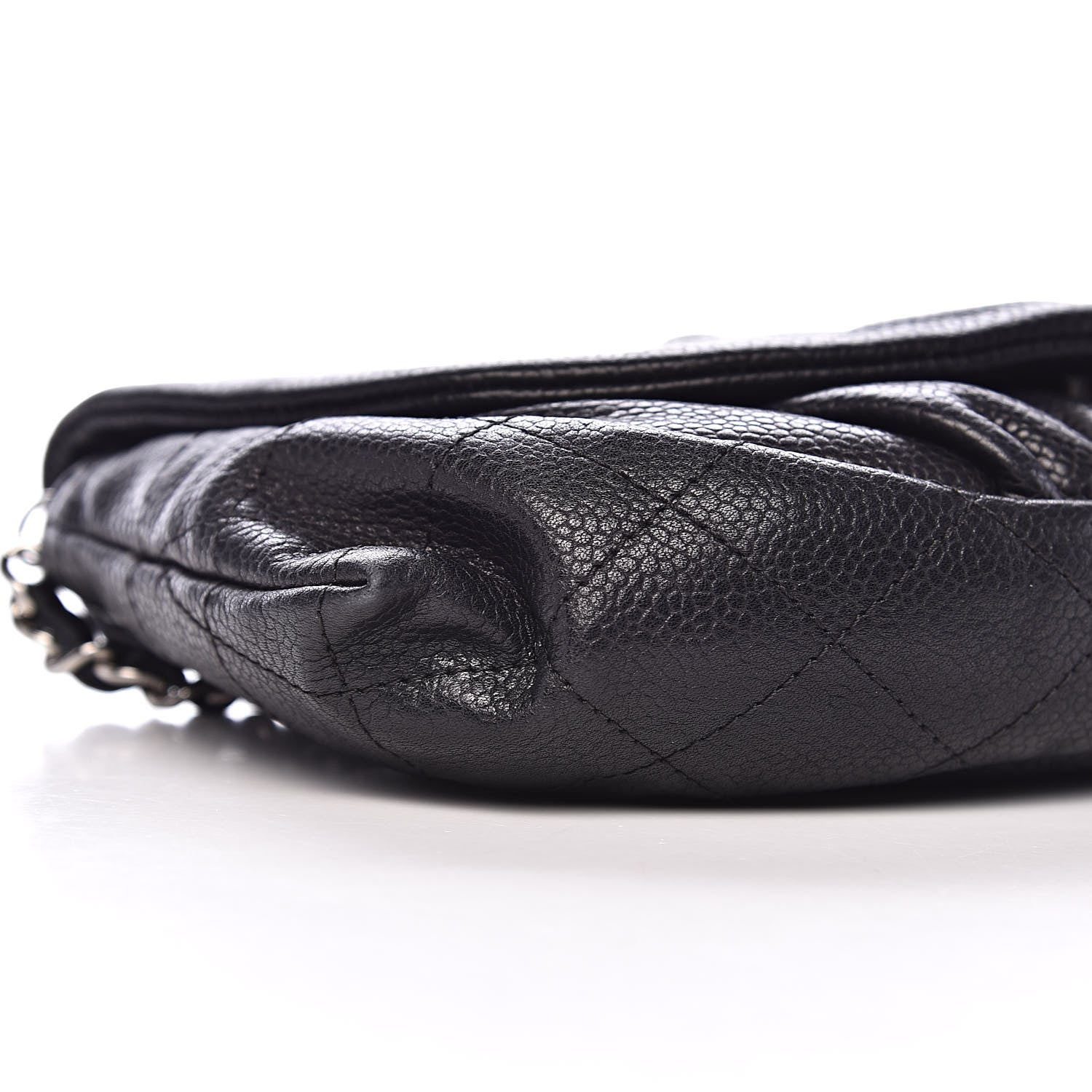 Chanel Caviar Half Moon Wallet On Chain WOC Black 9 of 11