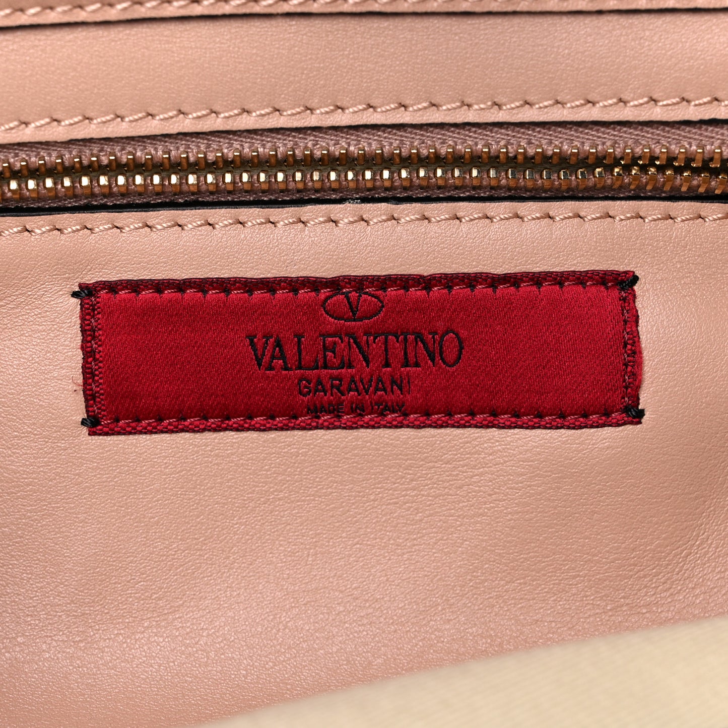 Vitello Small Rockstud Tote Skin Sorbet