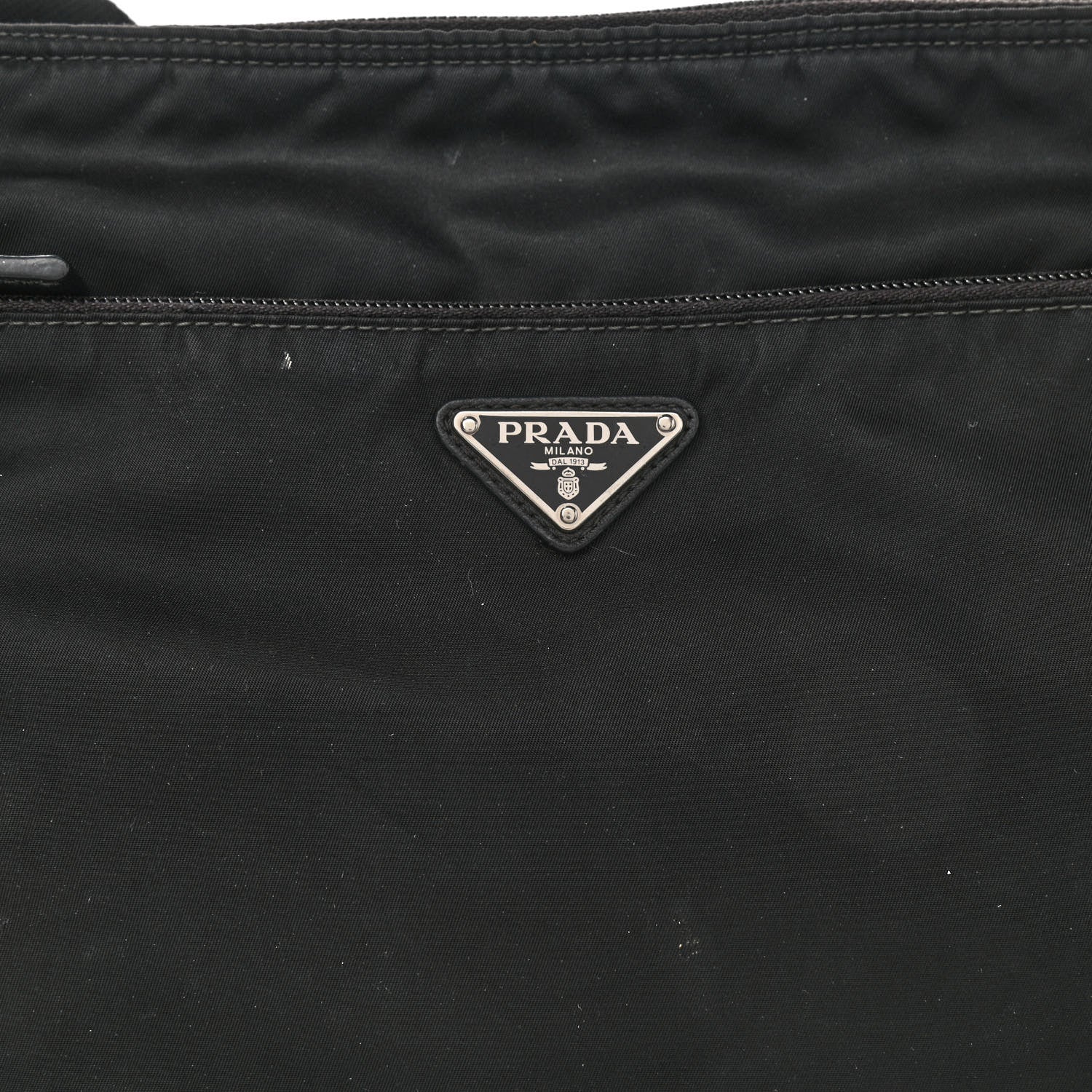 Prada Tessuto Nylon Messenger Bag Black 7 of 11