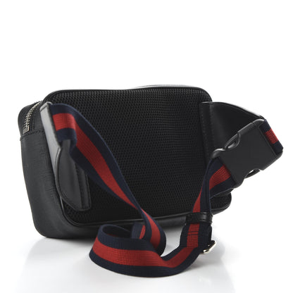 Gucci Soft GG Supreme Monogram Web Belt Bag Black Grey 3 of 11