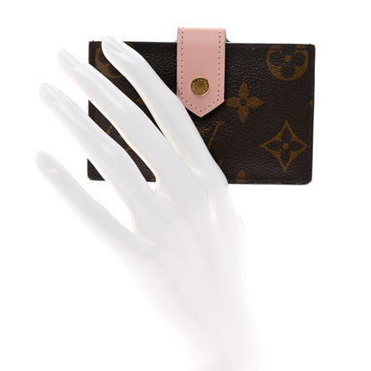 Louis Vuitton Monogram Gusset Card Holder Rose Ballerine 2 of 6