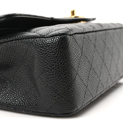 Chanel Caviar Quilted Medium Double Flap Black 9 of 10