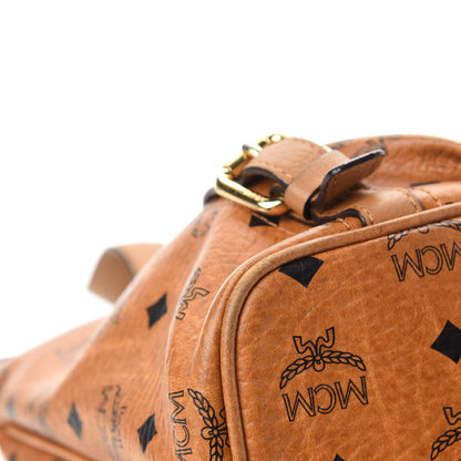 MCM Visetos Medium Essentials Shopper Tote Cognac 7 of 21