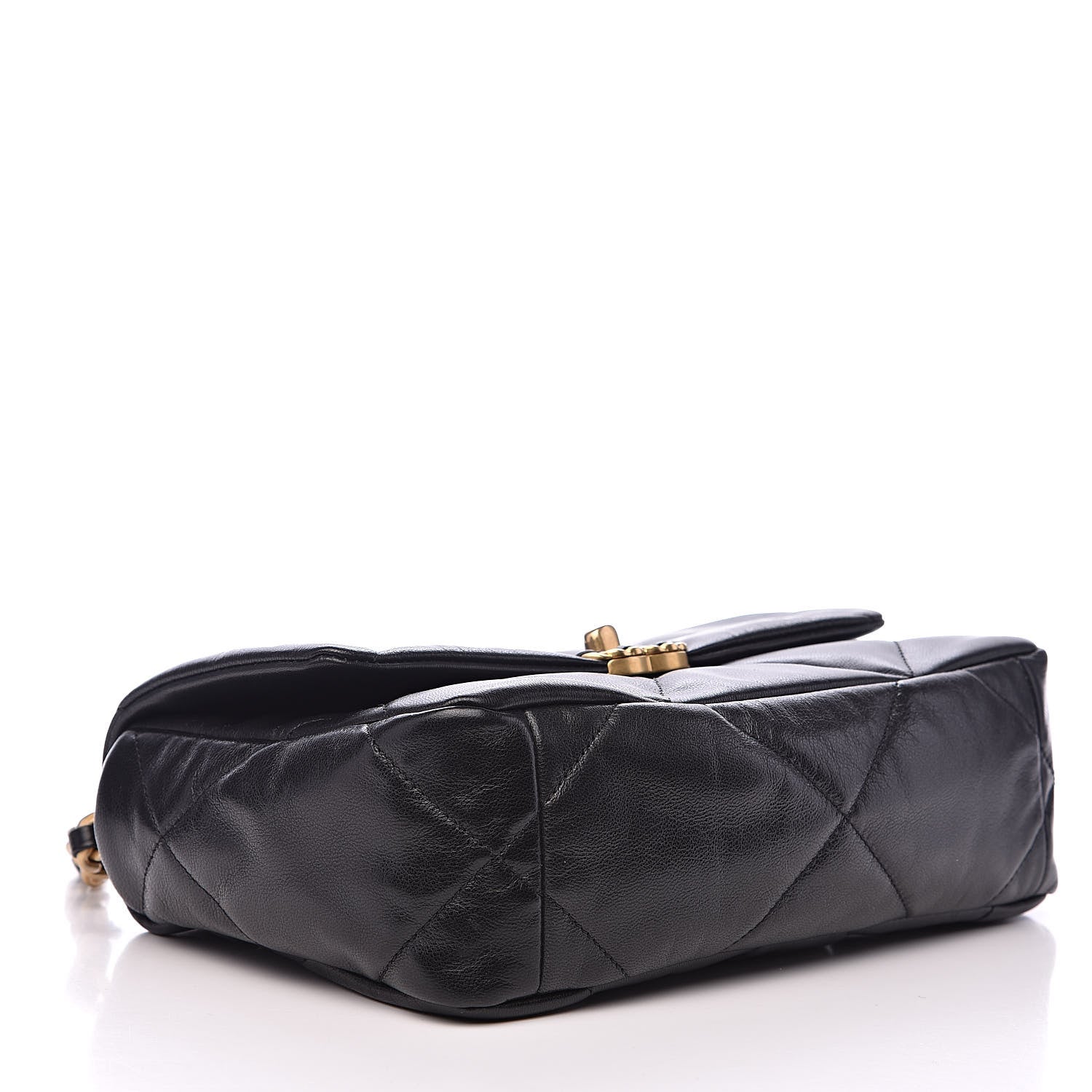 Chanel Goatskin Quilted Medium 19 Flap Black 4 of 11