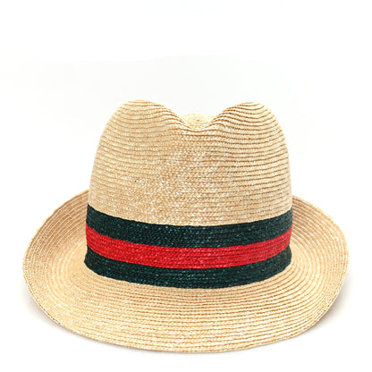 Gucci Abaca Straw Web Fedora Hat S 3 of 9