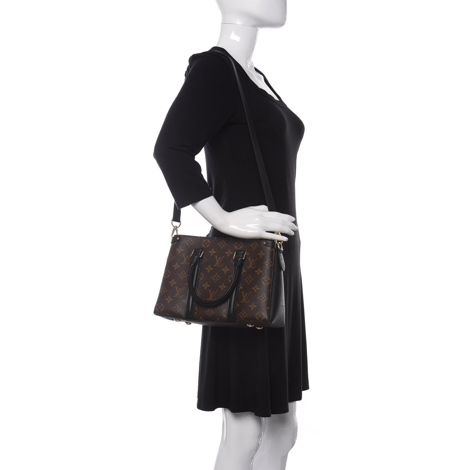 Louis Vuitton Monogram Soufflot BB Black 2 of 11