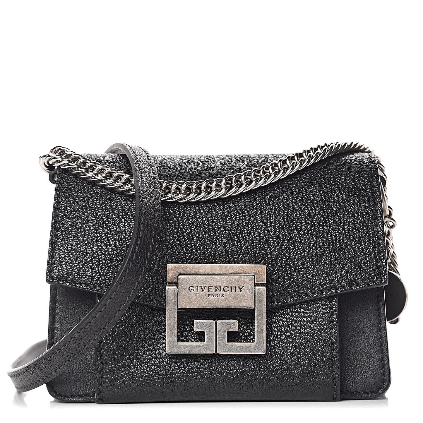 Goatskin Mini GV3 Shoulder Bag Black