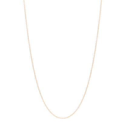 Tiffany 18K Rose Gold Chain Necklace 16" 1 of 4