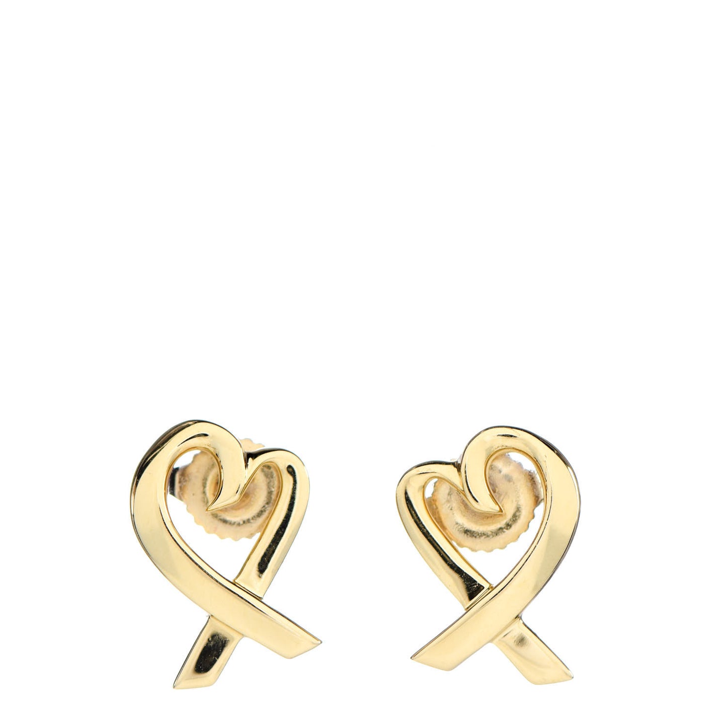 18K Yellow Gold Small Paloma Picasso Loving Heart Earrings