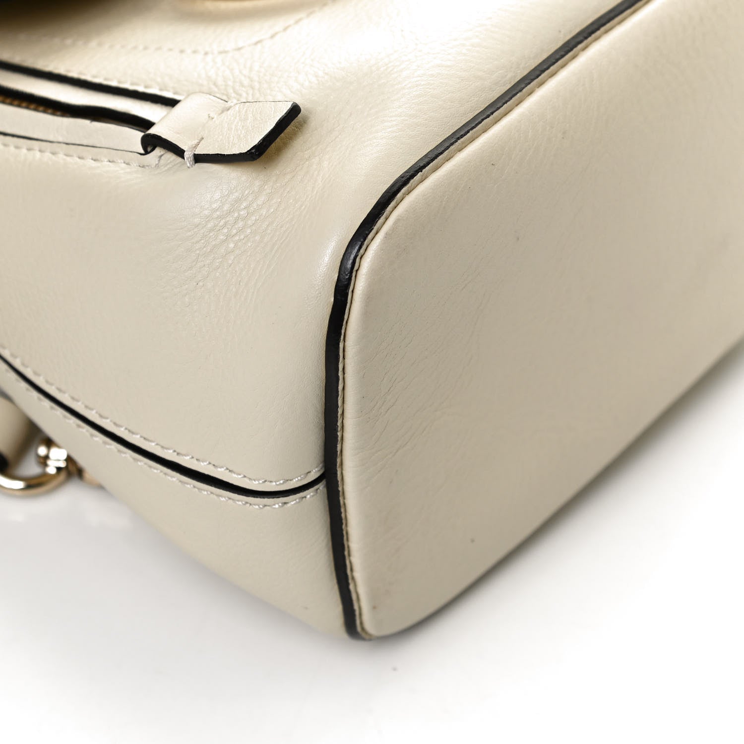 Chloe Suede Calfskin Mini Faye Backpack Off White 12 of 13