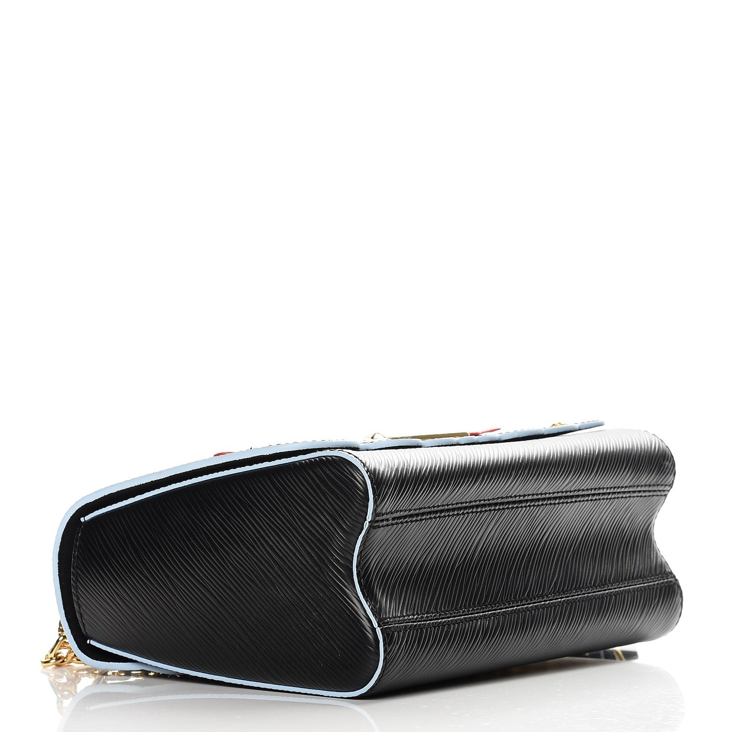 Epi Blooming Flowers Twist Shoulder Bag MM Black