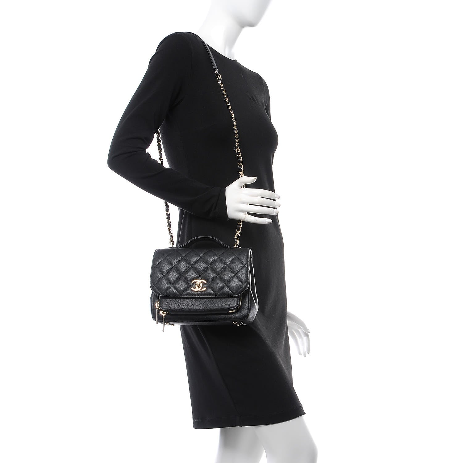 Chanel Caviar Quilted Medium Business Affinity Flap Black 2 of 8