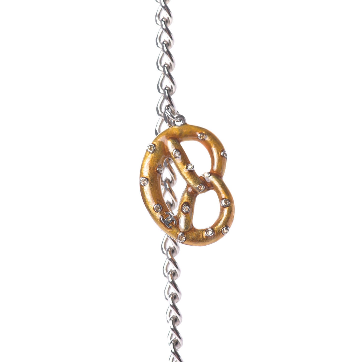 Chanel Paris Salzburg Charm Necklace Silver 4 of 11