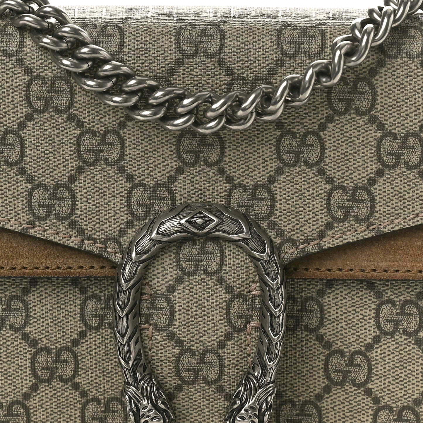 GG Supreme Monogram Mini Dionysus Shoulder Bag Taupe