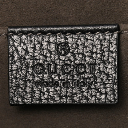 Gucci Textured Dollar Calfskin Nylon Gucci Stripe New Web Cosmetic Case Black Ecru Verde Rosso 6 of 8