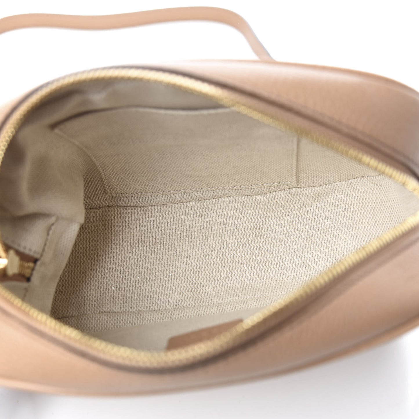 Pebbled Calfskin Small Soho Disco Bag Rose Beige