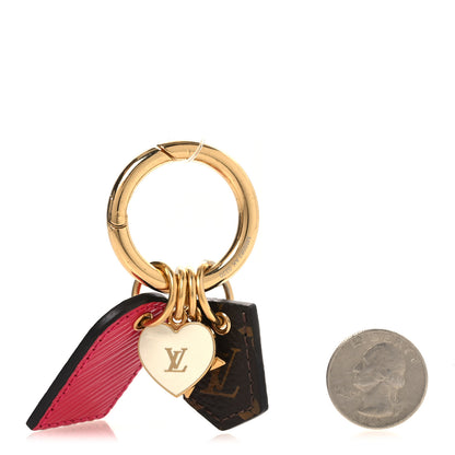 Louis Vuitton Monogram Fetish Lug Tag Bag Charm Fuschia 2 of 5