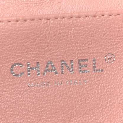 Chanel Patent Quilted Clutch With Chain Flap Light Pink 6 of 15
