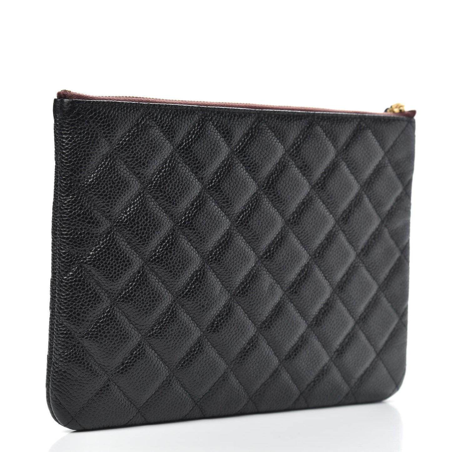 Caviar Quilted Medium Cosmetic Case Black
