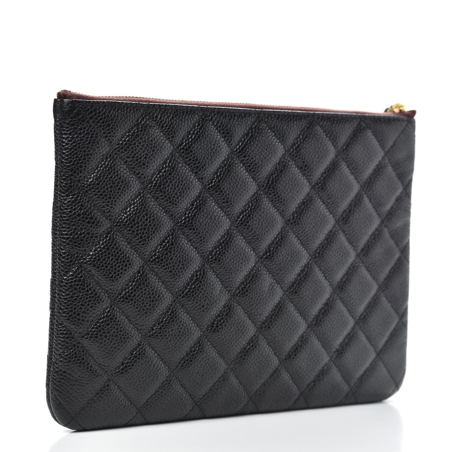Chanel Caviar Quilted Medium Cosmetic Case Black 3 of 8