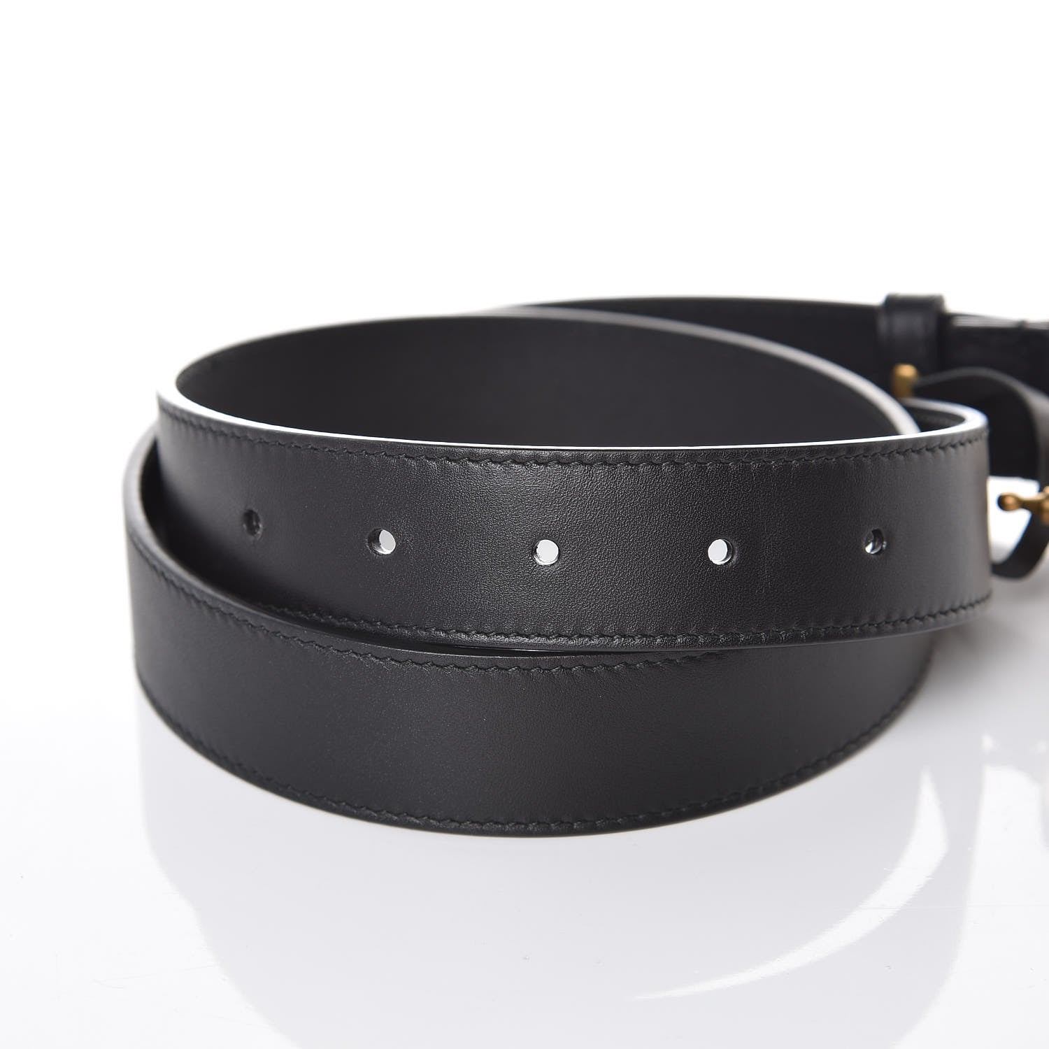 Gucci Calfskin Double G 30mm Belt 75 30 Black 5 of 7