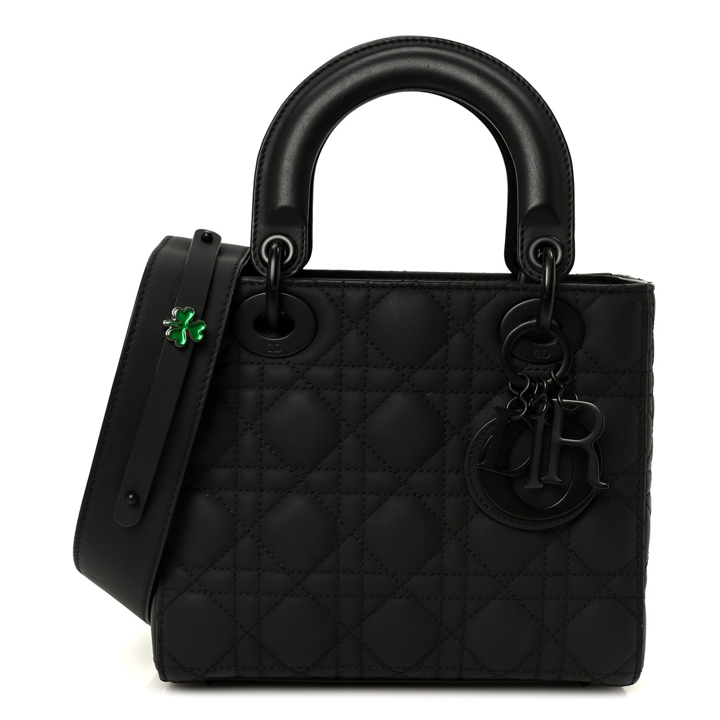 Ultra Matte Calfskin Cannage Small My ABCDior Lady Dior Black