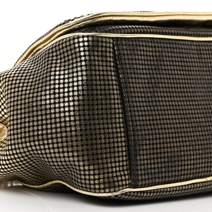 Chanel Metallic Lambskin Perforated Hollywood Accordion Flap Bag Gold 9 of 12