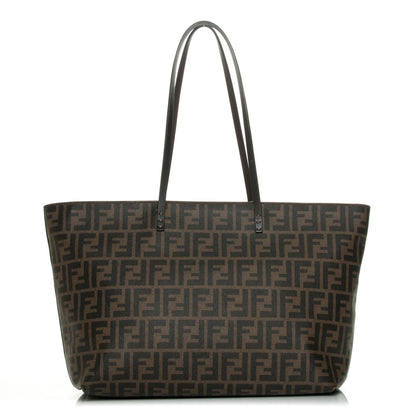 Fendi Zucca Spalmati Medium Roll Tote Tobacco Moro 1 of 8