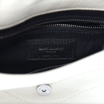 Saint Laurent Crinkled Calfskin Matelasse Monogram Niki Chain Wallet Crema Soft 6 of 11