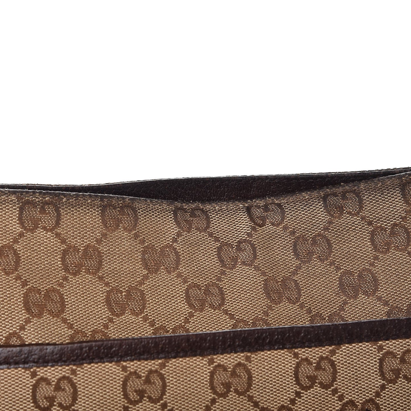 Monogram Large Flat Messenger Bag Dark Brown