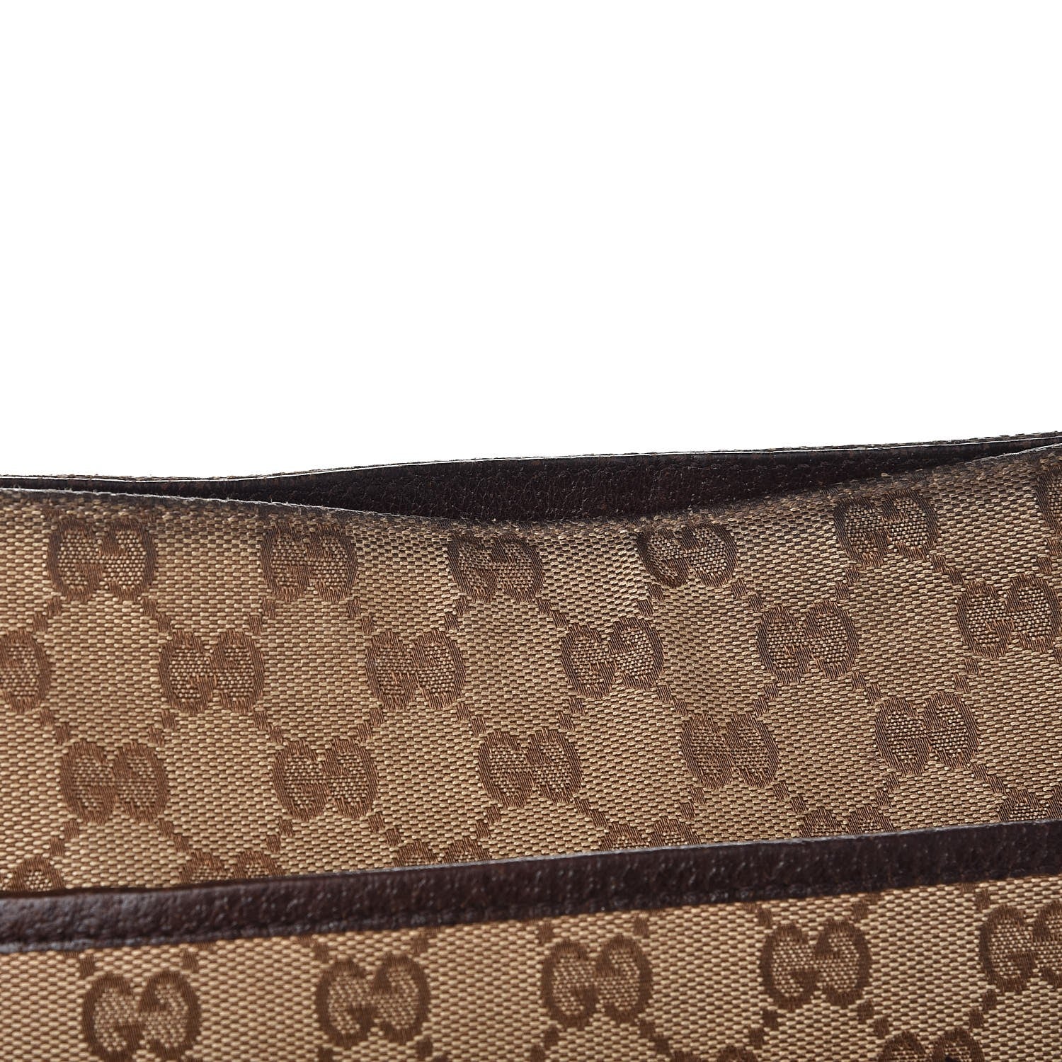 Gucci Monogram Large Flat Messenger Bag Dark Brown 9 of 9