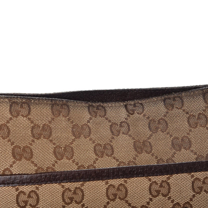 Gucci Monogram Large Flat Messenger Bag Dark Brown 9 of 9