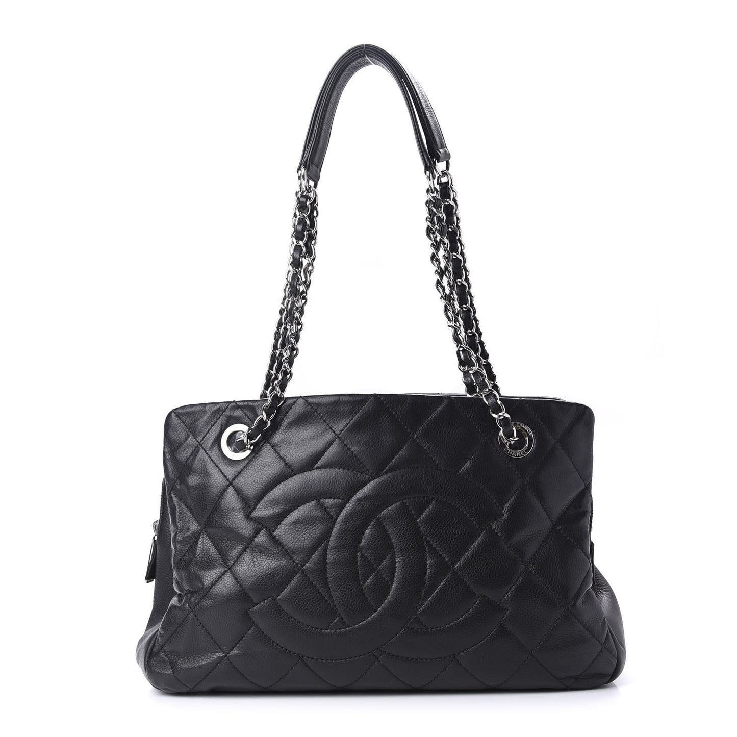 Caviar Quilted CC Timeless Soft Tote Black