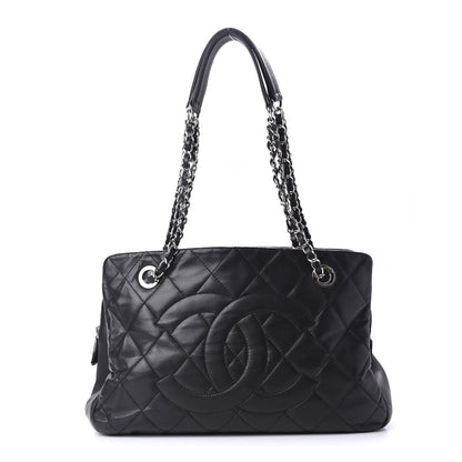 Chanel Caviar Quilted CC Timeless Soft Tote Black 1 of 18
