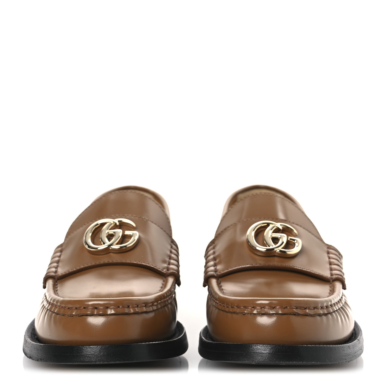 Gucci Millennial Ribot GG Marmont Loafers 36 36 Luminous Wood 3 of 11