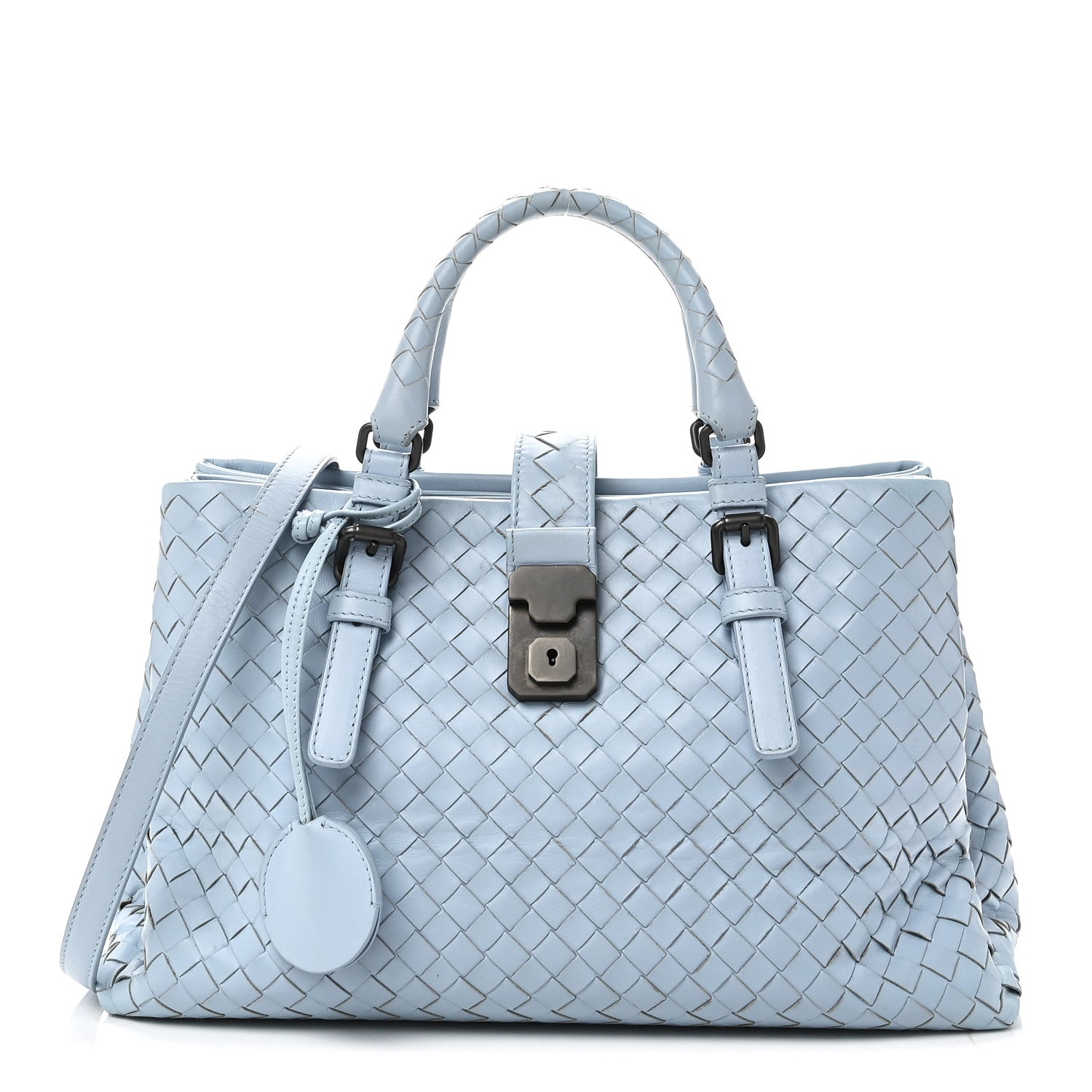 Bottega Veneta Nappa Intrecciato Small Roma Tote Topazio 1 of 10