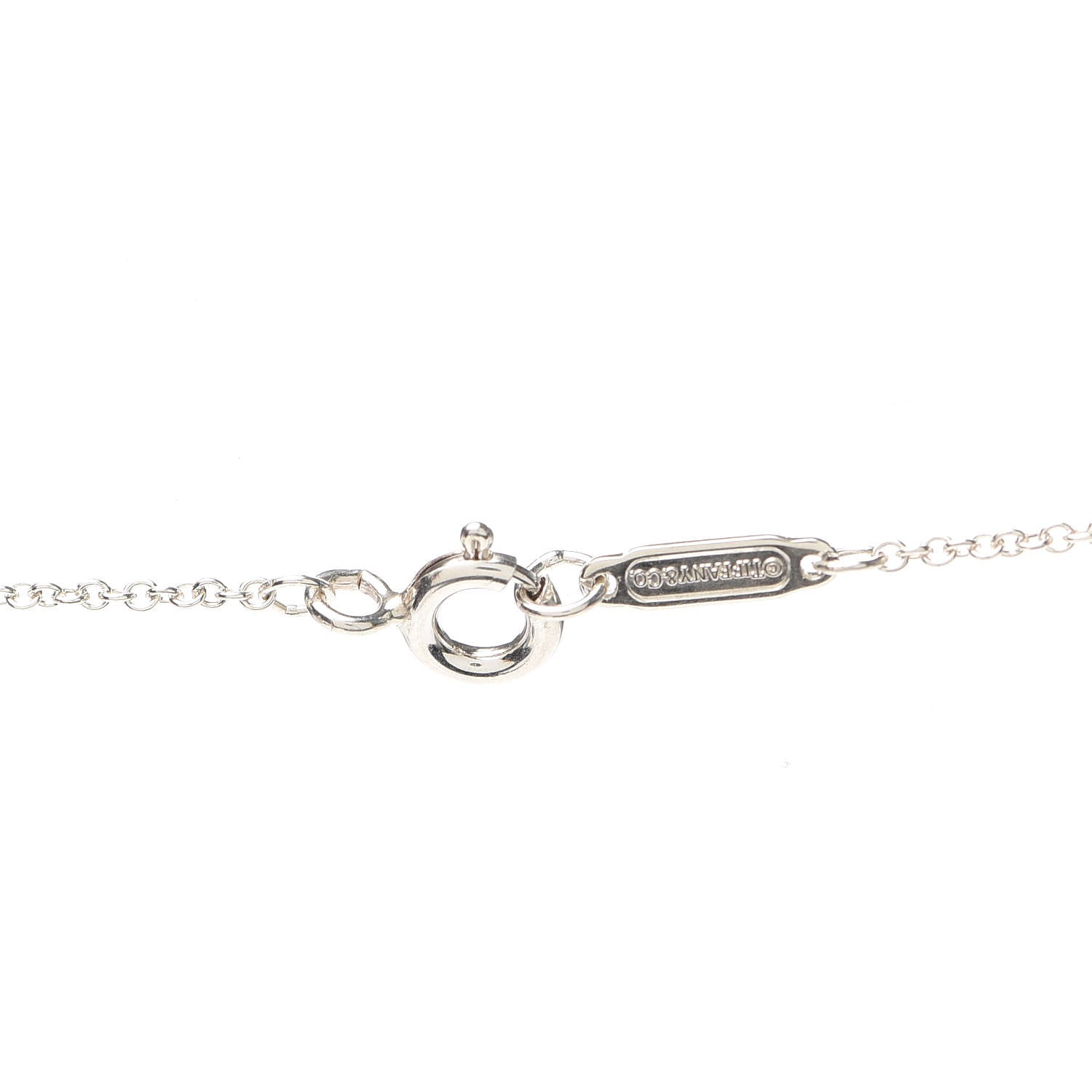 Tiffany Sterling Silver Filigree Heart Key Pendant Necklace 4 of 6