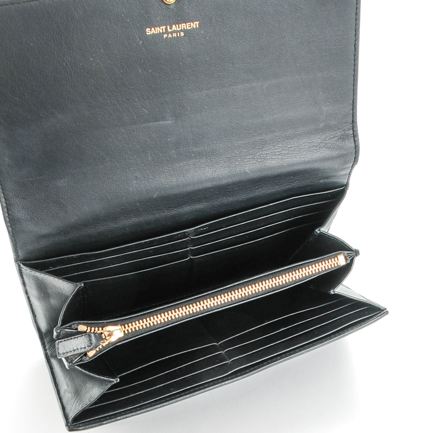 Saint Laurent Calfskin Classic Y Ligne Wallet Black 5 of 8