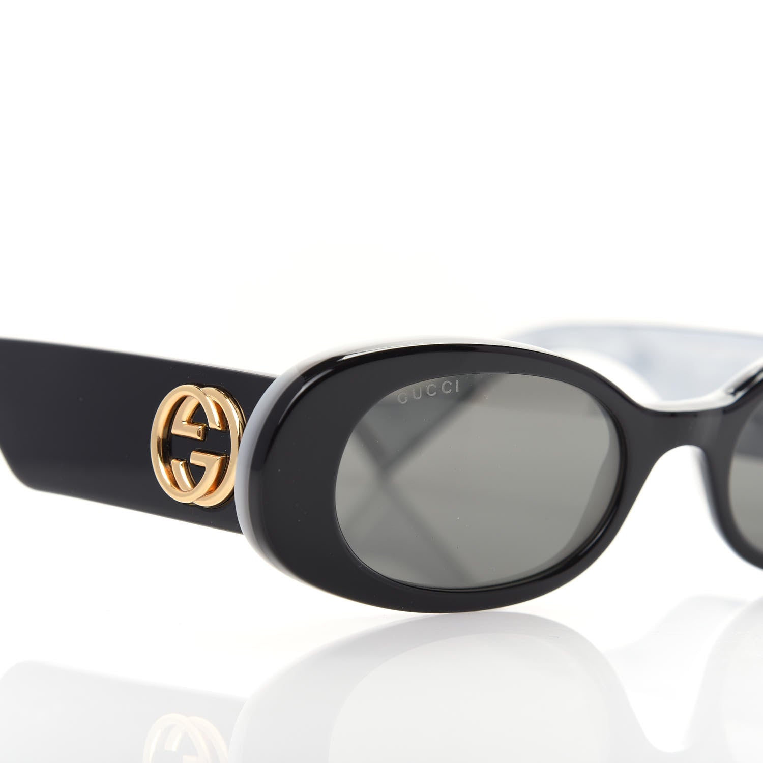 Gucci Acetate Oval Sunglasses GG0517S Black 7 of 8