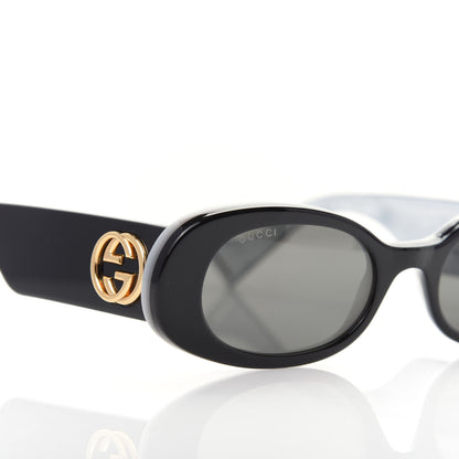 Gucci Acetate Oval Sunglasses GG0517S Black 7 of 8