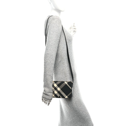 Burberry Jacquard Check Snip Bag Black 2 of 10