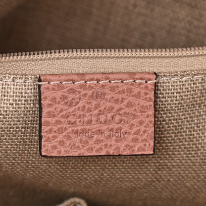 Gucci Dollar Calfskin Medium Interlocking G Top Handle Shoulder Bag Soft Pink 6 of 8
