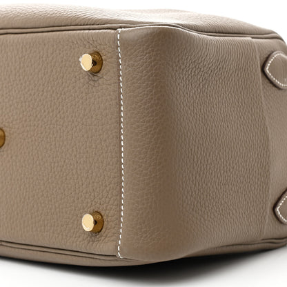 Hermes Taurillon Clemence Lindy 26 Etoupe 10 of 10