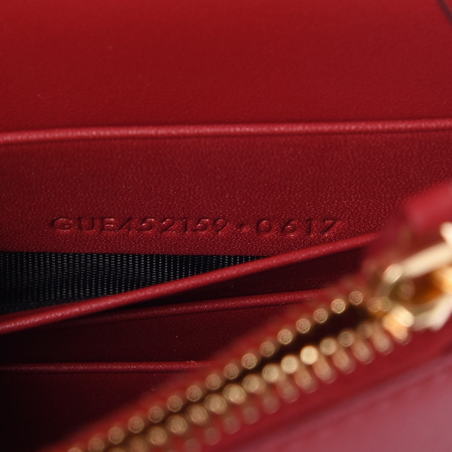 Smooth Calfskin Classic Monogram Kate Tassel Chain Wallet New Lipstick