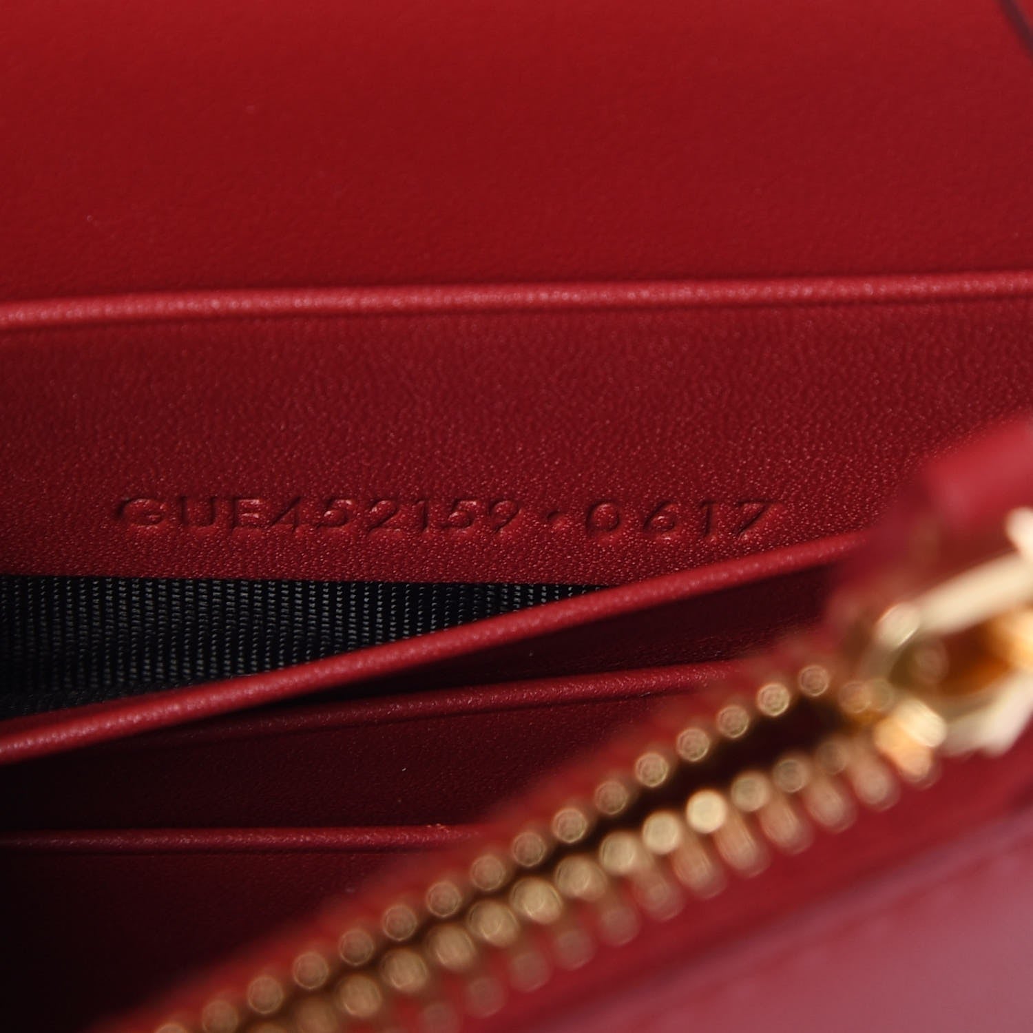 Saint Laurent Smooth Calfskin Classic Monogram Kate Tassel Chain Wallet New Lipstick 7 of 8