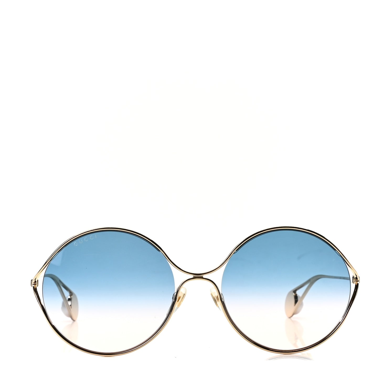 Metal Round Pearl Tip Sunglasses GG0253S Gold