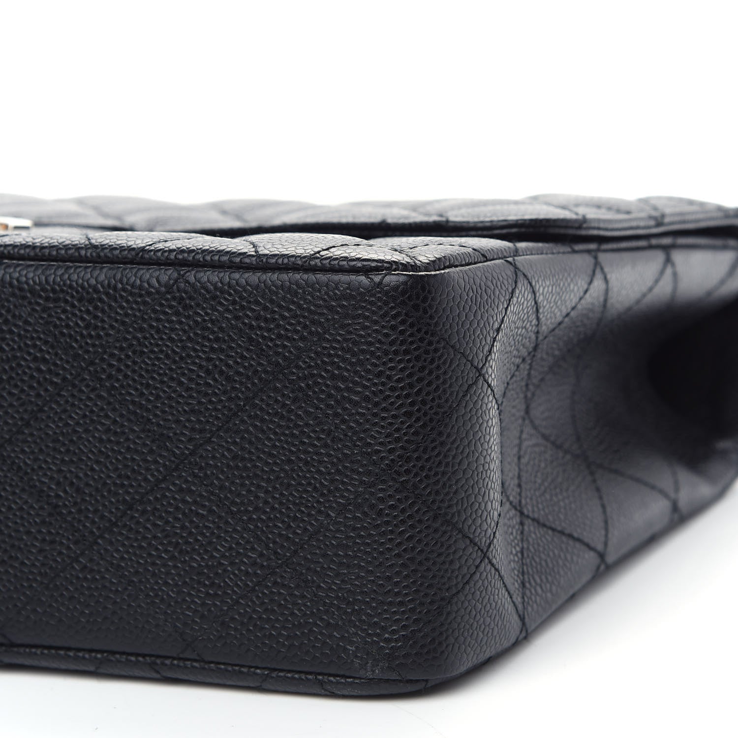 Chanel Caviar Quilted Jumbo Single Flap Black 9 of 9