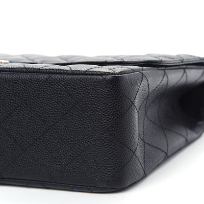 Chanel Caviar Quilted Jumbo Single Flap Black 9 of 9