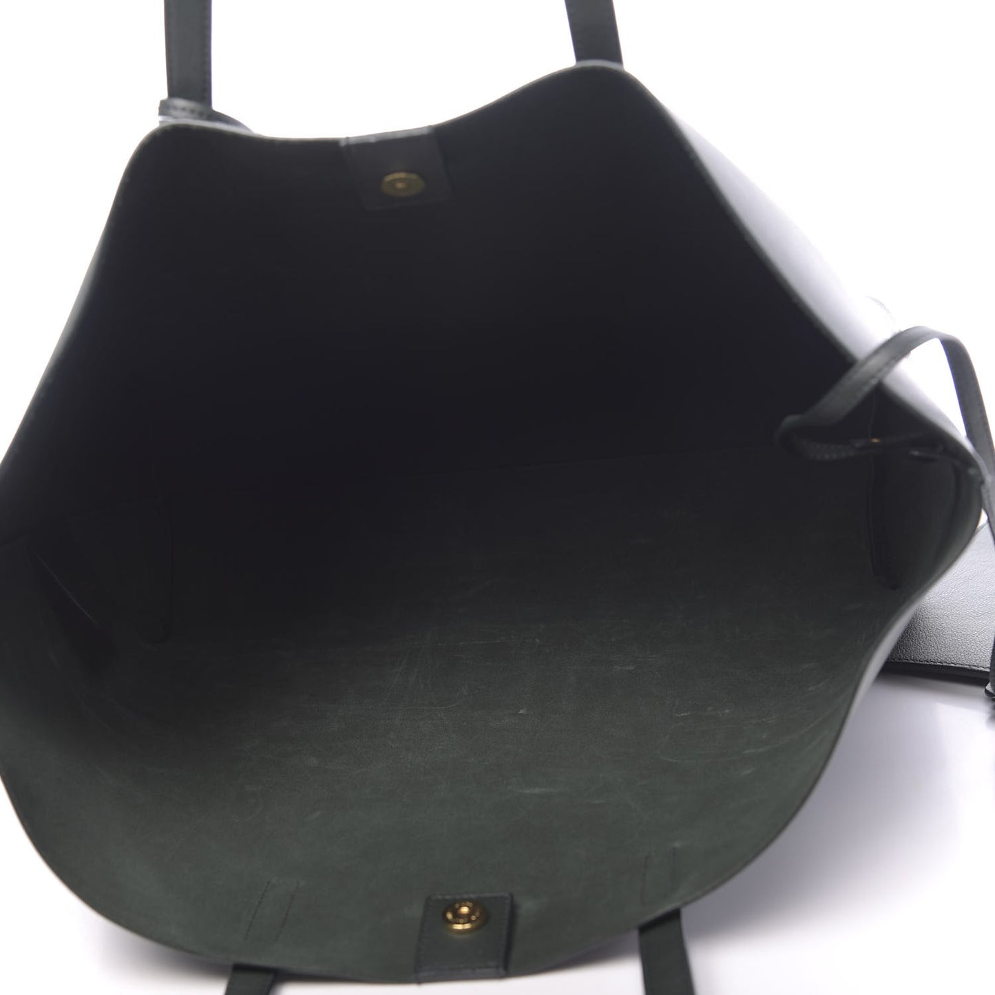 Calfskin Large Shopping Tote Dark Green